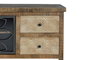 GINER Y COLOMER Mueble TV de madera de mango y metal marrón envejecido